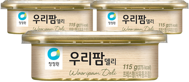 Uripam Deli 火腿罐頭, 115g, 3個
