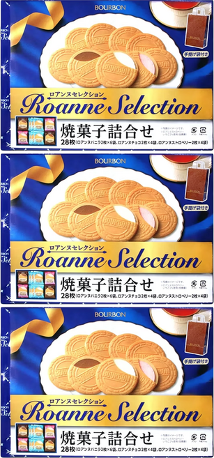 BOURBON 北日本 法蘭酥禮盒 28片, 198.8g, 3盒