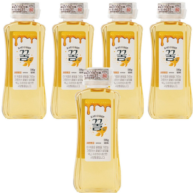 꿈보다 더 달콤한 사양벌꿀, 5개, 500g