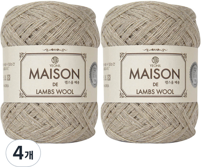 연일섬유 램스울 메종 뜨개실, 9멜란지, 4개