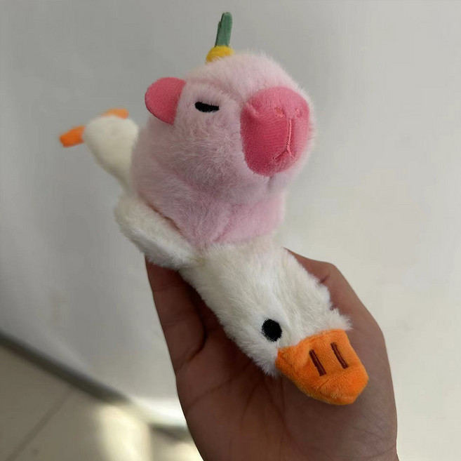 아트조이 동물 인형 팔찌 거위타바라 핑크 카피바라, 혼합색상, 1개, 9cm