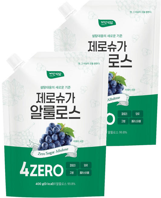 비단식당 제로슈가 알룰로스, 2개, 400g