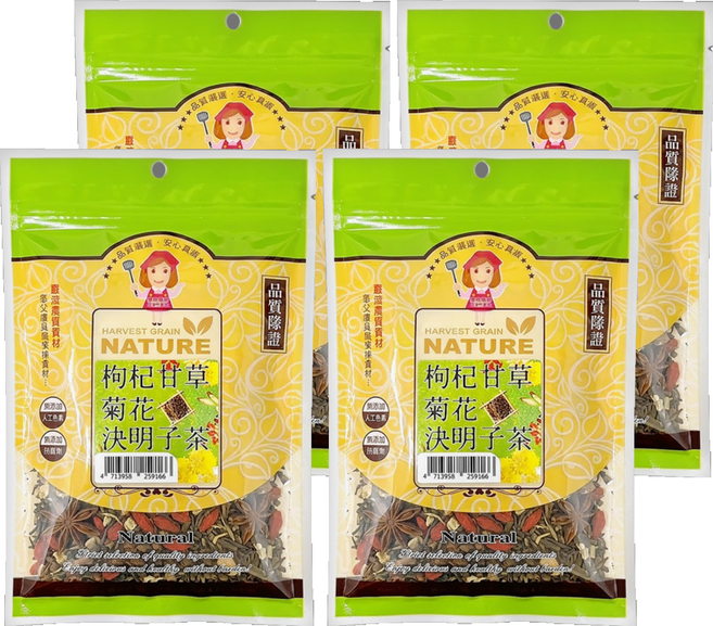 WON LAI WON 旺來旺 枸杞甘草菊花決明子茶, 5g, 20包, 4袋