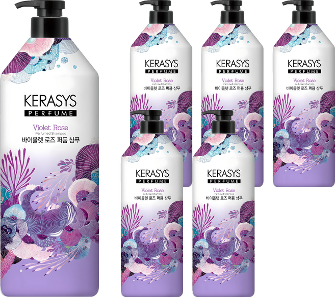 케라시스 퍼퓸 샴푸 바이올렛 로즈, 1L, 6개