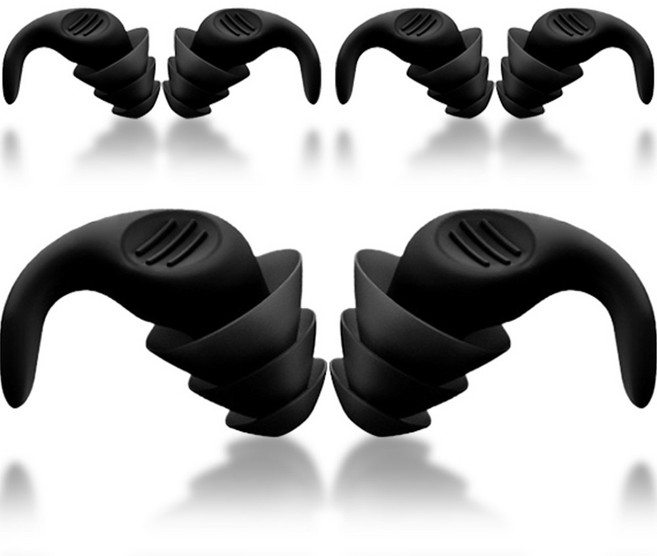 투아룸 인이어 실리콘 이어플러그 블랙, 1개, 3쌍