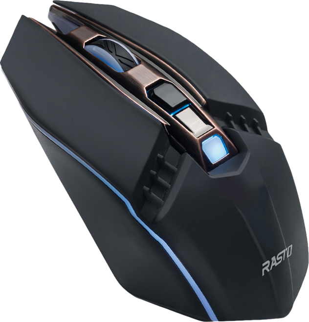 RASTO RM23 電競 Wired 滑鼠 黑色 1600 DPI RGB 4 Button R-PCA025