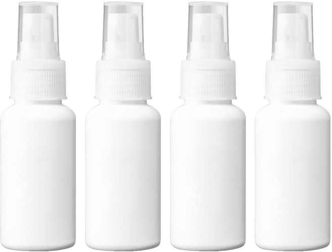 MEKO 不透光分裝噴瓶 60ml, 白色, 4個