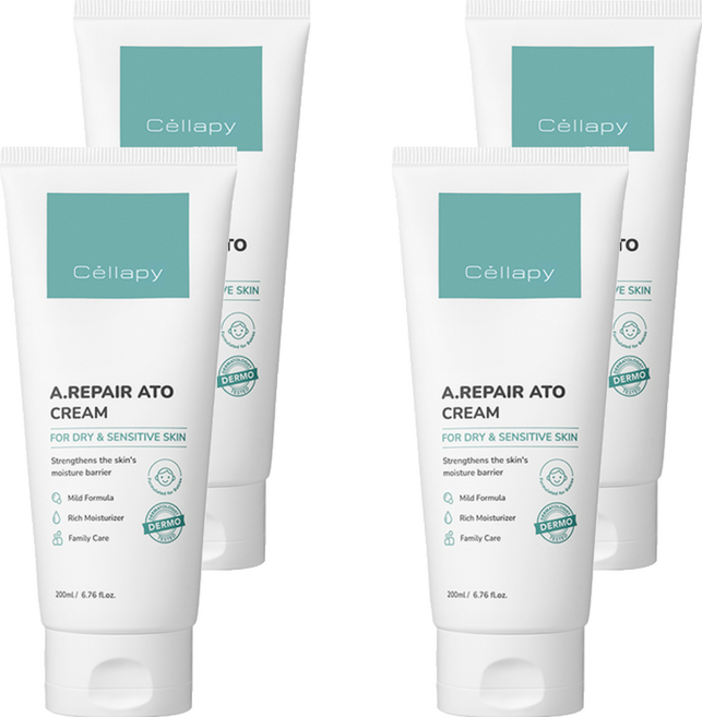 셀라피 에이리페어 아토 크림, 200ml, 4개