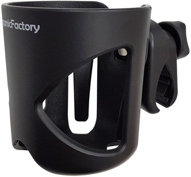 오가닉팩토리 탱크 유모차 컵홀더, 블랙, 1개