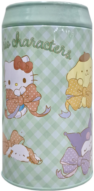 Sanrio 三麗鷗 家族圓柱存錢筒, 綠色, 1個