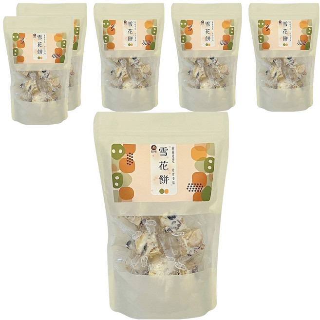 夏綠果 原味雪花餅, 250g, 6包