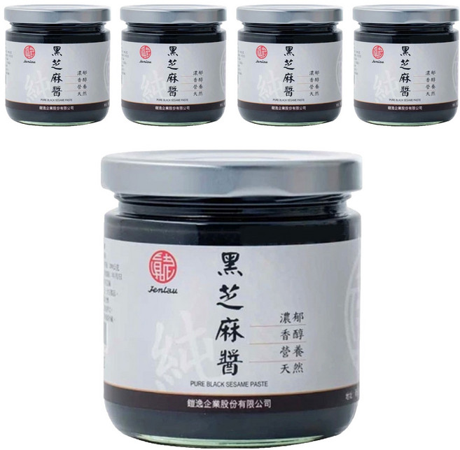 真老 純黑芝麻醬, 200g, 5罐