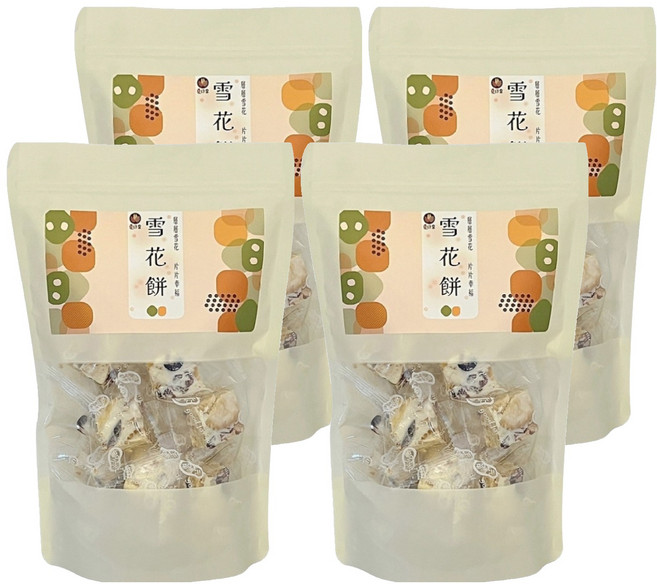 夏綠果 原味雪花餅, 250g, 4包