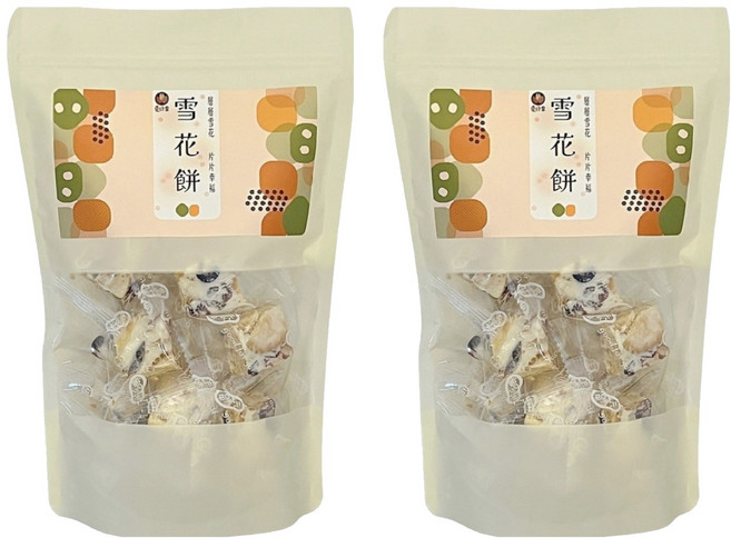 夏綠果 原味雪花餅, 250g, 2包
