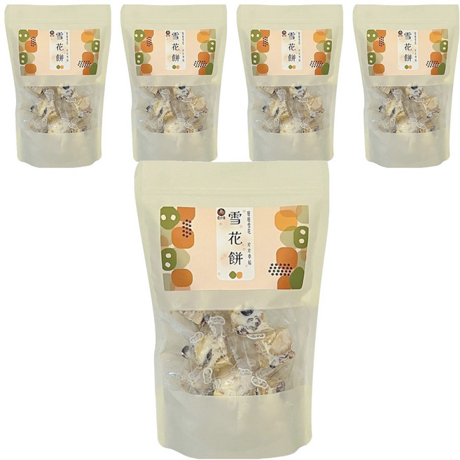 夏綠果 原味雪花餅, 250g, 5包