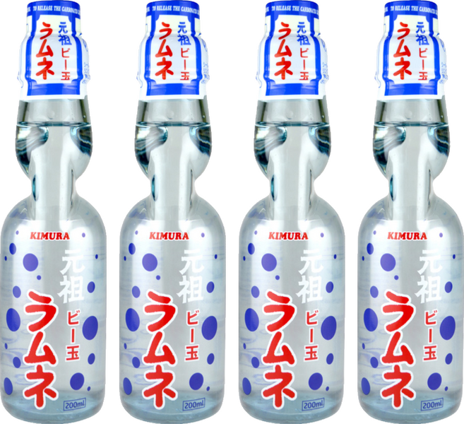 木村飲料 元祖彈珠汽水, 200ml, 4瓶