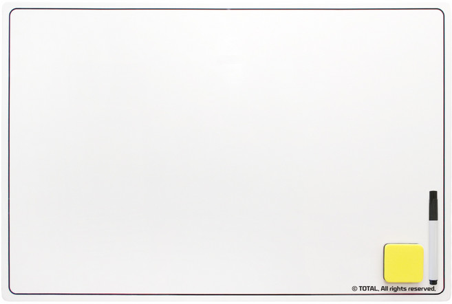 토탈하얀칠판 고무자석 화이트보드 + 마카 + 지우개