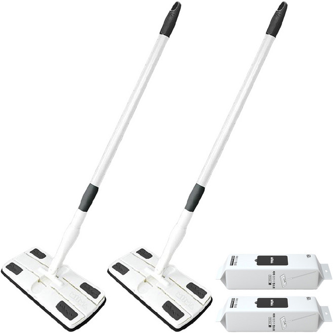 미마 청소 막대 표준형 + 정전기 청소포 60매, 2세트