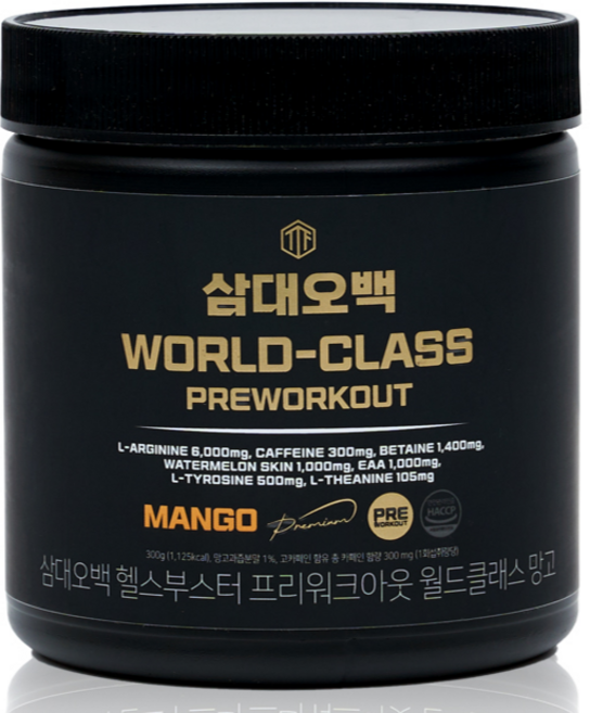 삼대오백 헬스부스터 프리워크아웃 월드클래스 망고, 300g, 1개
