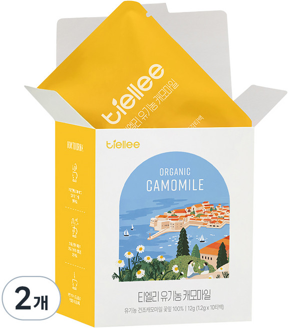 티엘리 유기농 캐모마일 차, 1.2g, 2개, 10개입