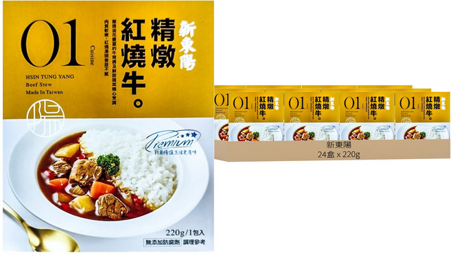 新東陽 精燉紅燒牛, 220g, 24盒