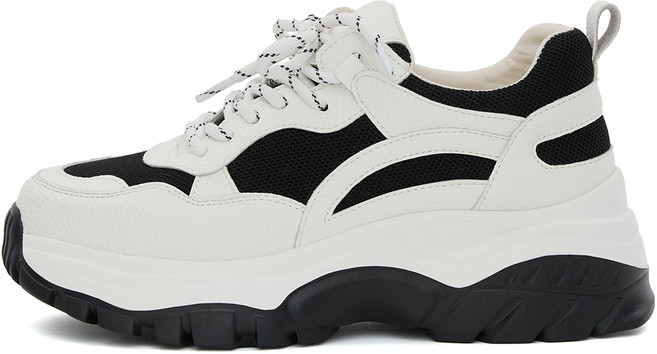 J SHOE 牛皮Pend厚底老爹運動鞋 6cm