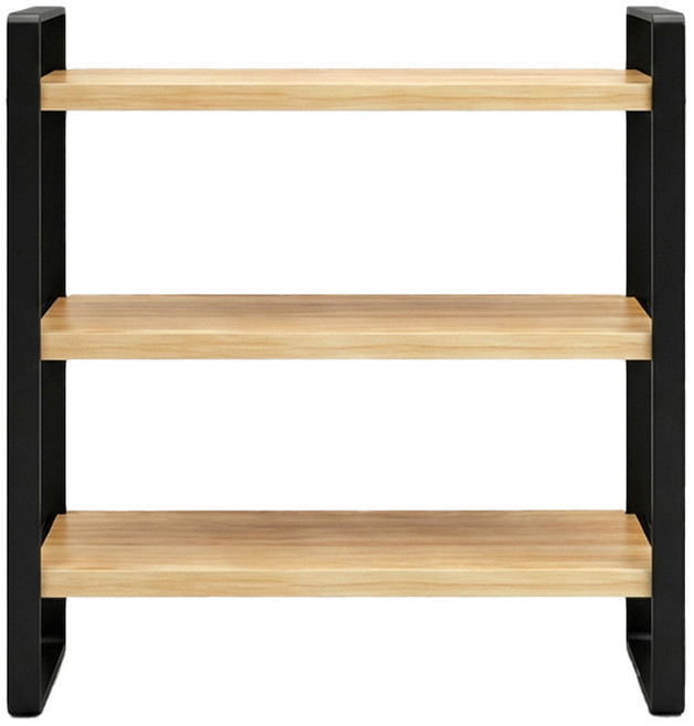 앞날창창 인테리어 책상위 수납 정리 선반, 블랙월넛, 3단