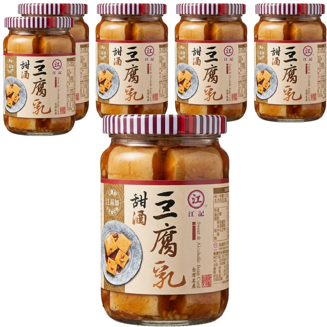 江記 甜酒豆腐乳, 380g, 6罐