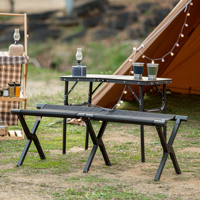 아이두젠 미니 스탠드 벤치체어, 블랙, 1개