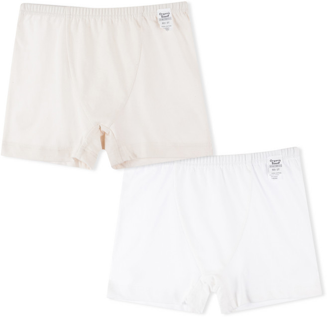 오가닉붐 아동용 무무 남아 학생 사각 팬티 2종 세트