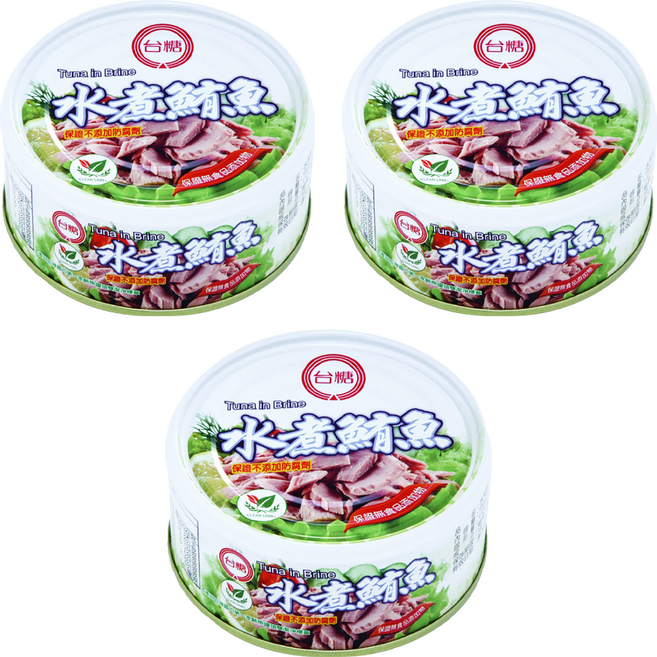 台糖 水煮鮪魚, 150g, 3罐