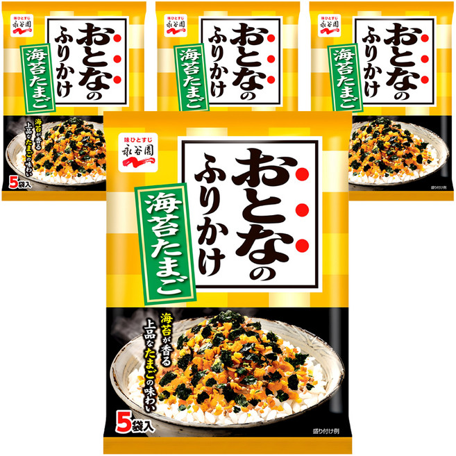 나가타니엔 오토나노 후리가께 김계란맛, 4개, 13.5g