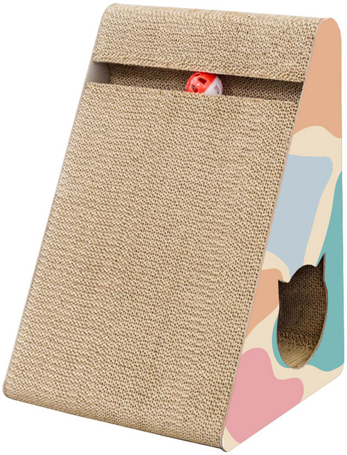 채움 놀이볼 수직경사 스크래쳐, 혼합색상, 1개