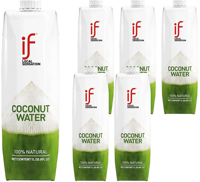 泰國 if 純椰子汁組, 1L, 6瓶