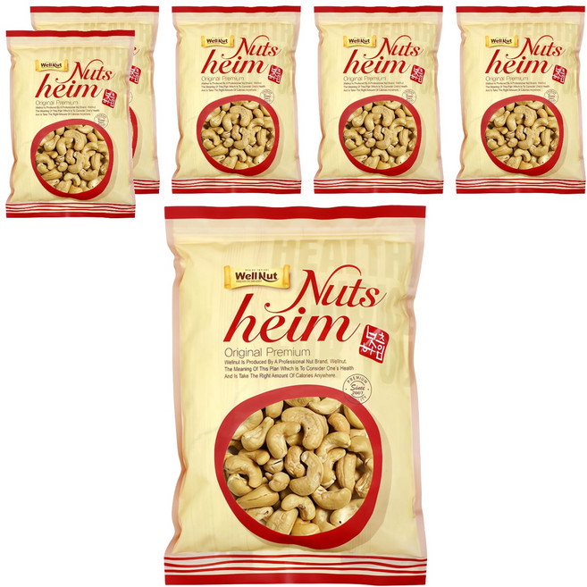 웰넛 구운 캐슈넛, 200g, 6개