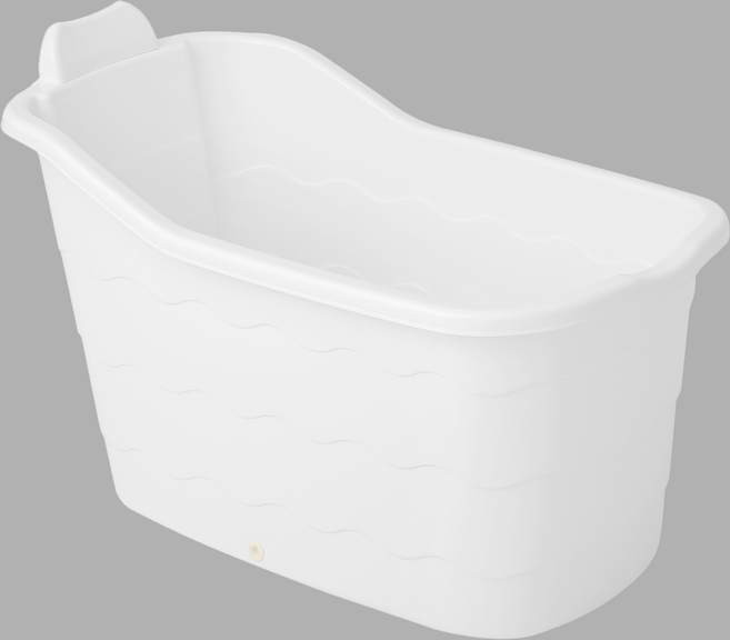 코멧 홈 스파 테라피 이동식 반신욕조 베이직(목받침 포함), 화이트