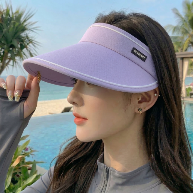 와이홉 자외선차단 접이식 썬캡, 바이올렛, 1개