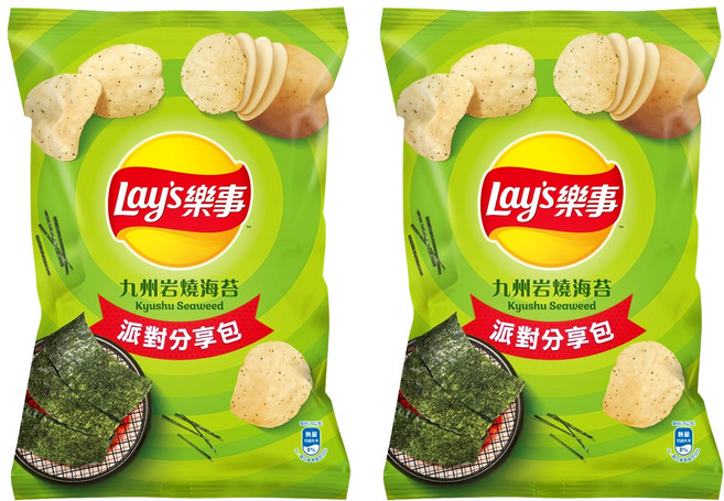 Lay's 樂事 洋芋片 九州岩燒海苔, 119g, 2包