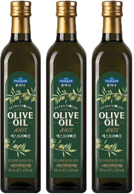 폰타나 엑스트라 버진 올리브유 마라스카, 500ml, 3개