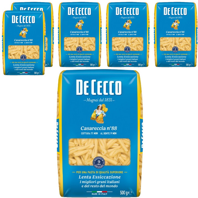DE CECCO 得科 麻花捲義大利麵 N.88, 500g, 6個