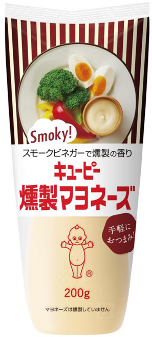 KEWPIE 煙燻美乃滋 深沉煙燻香氣 搭配食材創造不同風格下酒菜, 200g, 1條