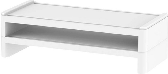 FAmILyLIFE 生活 桌上型電腦螢幕置物架雙層架 A-065, 白色, 1個