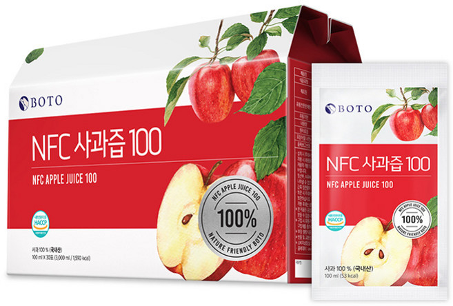보뚜 NFC 사과즙 100, 3L, 1개