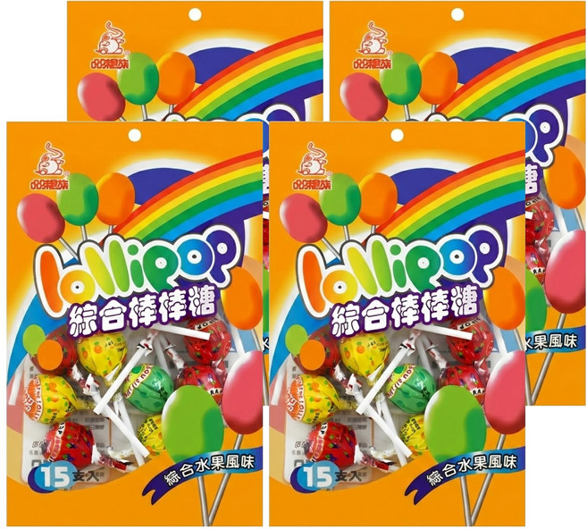 品味食族 嘉禾牌 綜合棒棒糖, 210g, 4袋