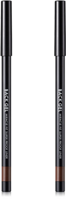 토니모리 백젤 미라클핏 수퍼프루프 라이너 0.5g, 2호 엣지브라운, 2개