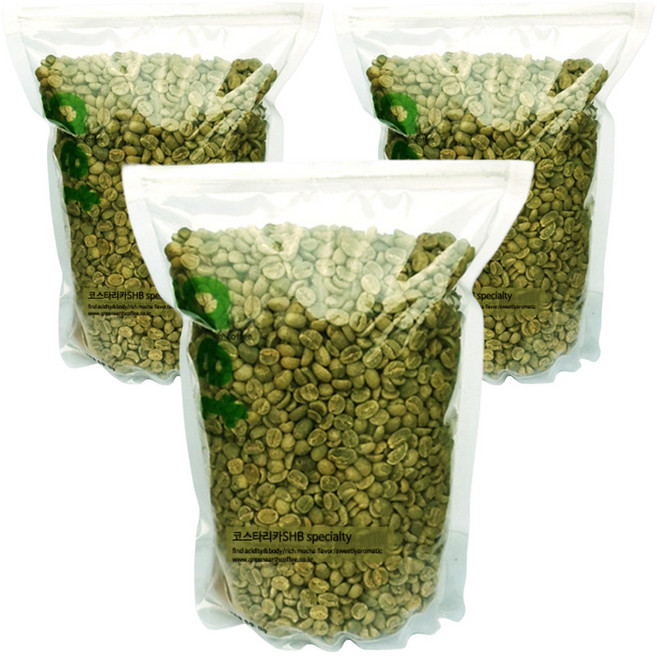 그린어쓰 코스타리카SHB specialty 생두, 500g, 3개