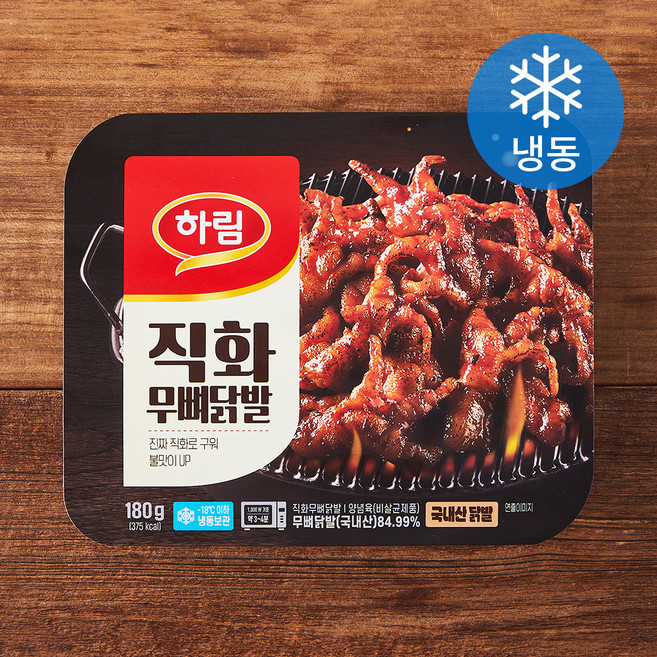 하림 직화 무뼈닭발 (냉동), 180g, 1개