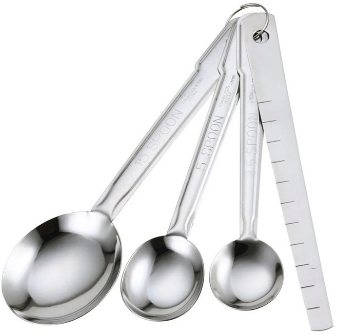 KAI 貝印 KITCHEN 不銹鋼計量匙組, 1組