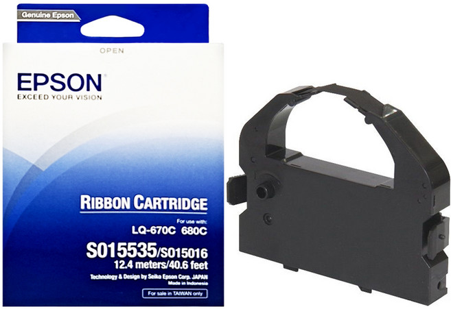 EPSON S015508/S015016色帶 台灣公司貨 C13S015535, 黑色, 1個