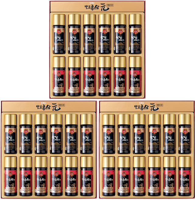 장쾌삼 원 정성 5호 발효홍삼 50ml x 6p + 산삼배양근 50ml x 6p, 600ml, 3세트